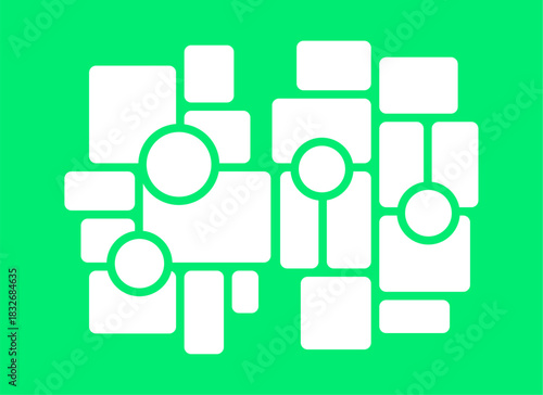 Pictures or photos frame collage, page grid layout abstract photo frames and digital photo wall template
