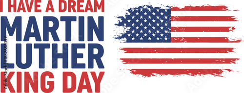 Martin luther king jr vector illustration for civil rights day or black history month