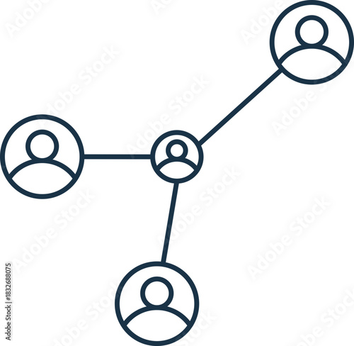 Networking Line Icon