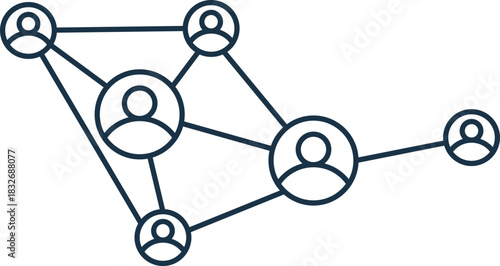 Networking Line Icon
