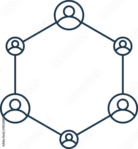 Networking Line Icon
