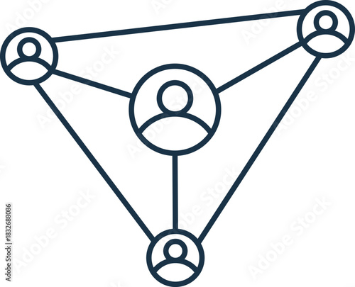 Networking Line Icon
