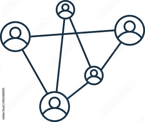 Networking Line Icon