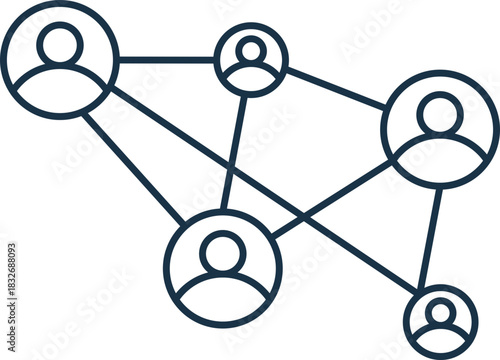 Networking Line Icon