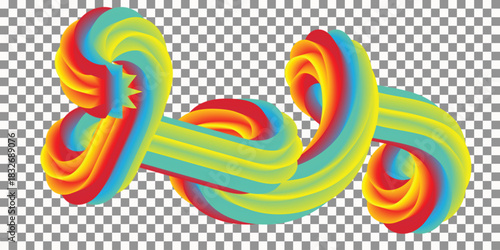 Fluid abstract colorful wavy gradient design element modern background