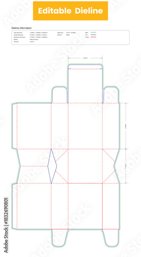 dieline template box dieline die lines packaging square box with lid custom dieline  box cardboard box dieline pizza box dieline printable product packaging layout,
