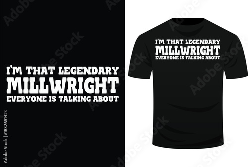 Millwright Job Title Employee Funny Worker Millwright Svg Design