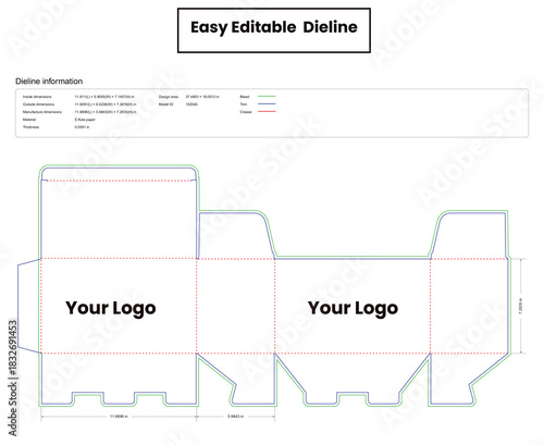 dieline template box dieline die lines packaging tuck end product box custom dieline  box cardboard box dieline pizza box dieline printable product packaging layout,
