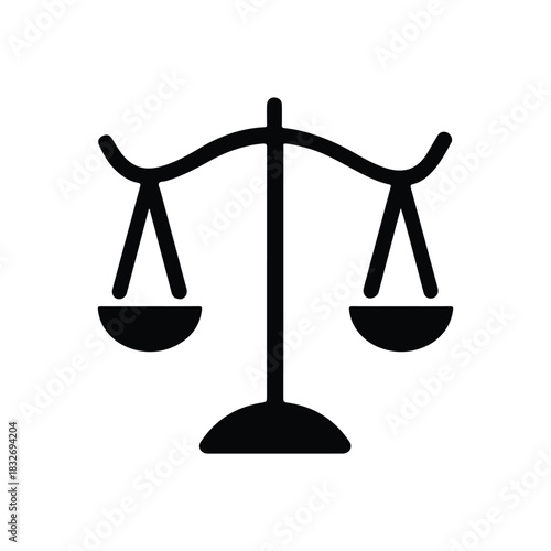 Scale icon, justice