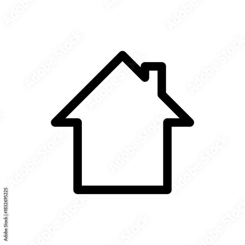 Icon Haus mit Schornstein