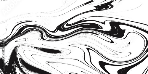 Abstract background. Ink marbling textures.Black and White Hand drawn marble illustrations, ebru aqua paper and silk prints. Traditional Turkish ebru technique.