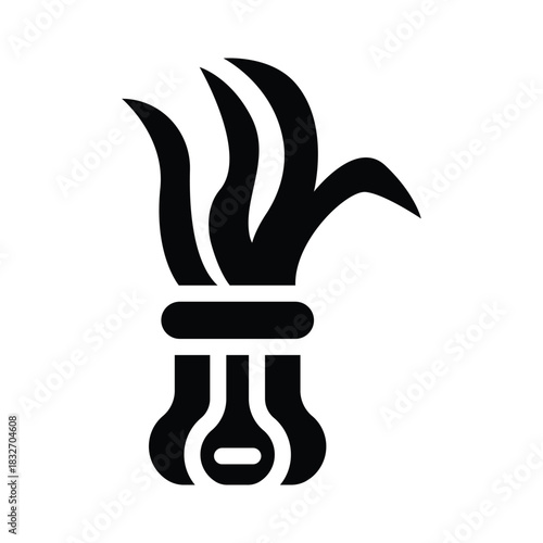  chives glyph icon illustration vector graphic.eps