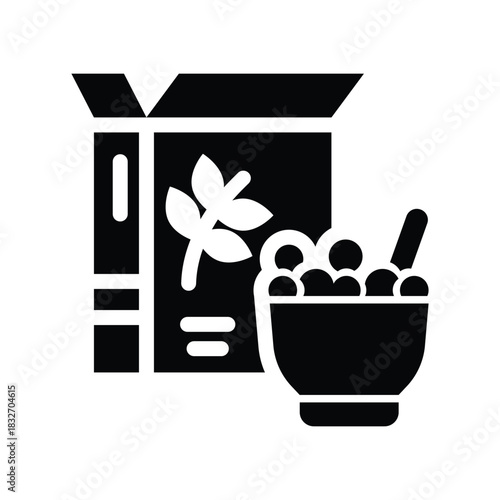  cereals glyph icon illustration vector graphic.eps