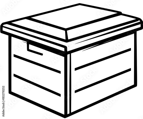 silent composting promise - Black white vector icon | Clean, isolated vector art for creative projects.