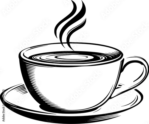 steaming cup hot cocoa, inviting comforting. | Clean, isolated vector art for creative projects.