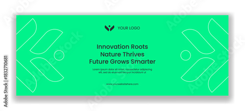 Social Media Cover With Creative Smart Farming Technology Presentation