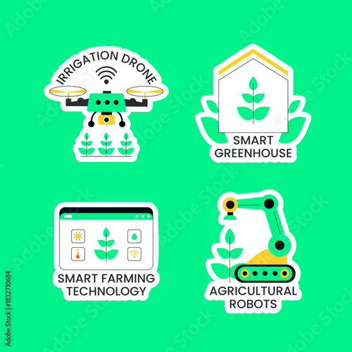 Label Design Incorporating Modern Smart Farming Technology Elements