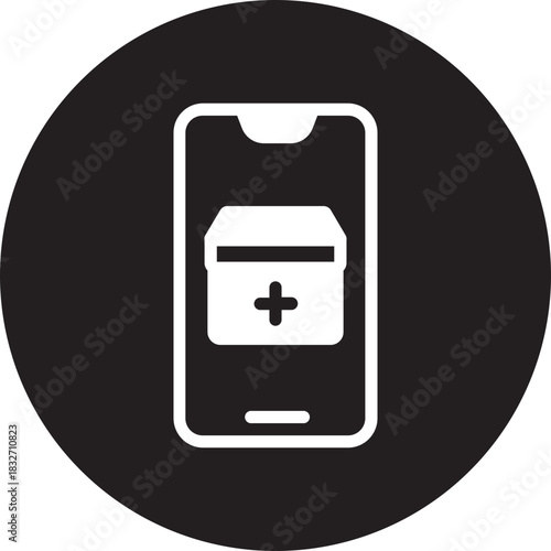 smartphone glyph icon