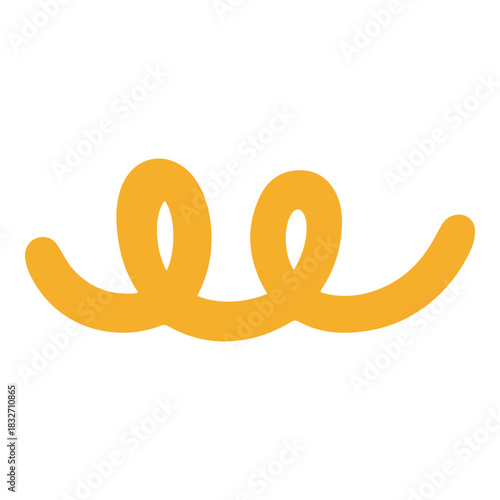 Abstract Looped Swirl Shape