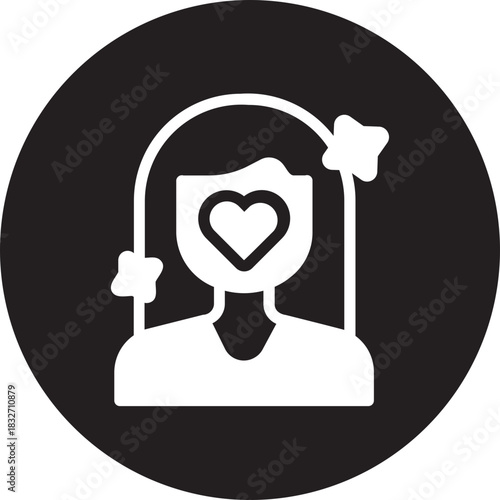 Woman glyph icon