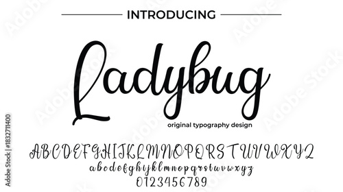 Ladybug - Elegant Script Font for Smooth Handwritten Design and Creative Typography