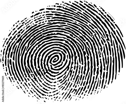 Fingerprint Mind | Clean, isolated vector art for creative projects.