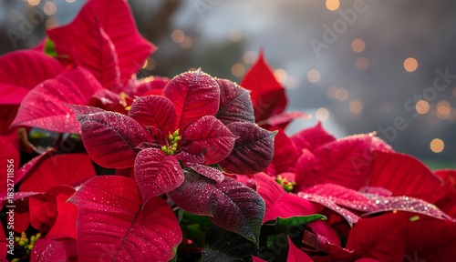 red christmas flower
