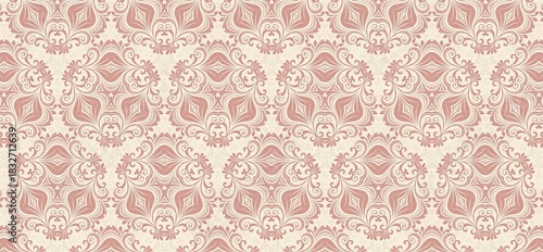 vintage pattern, seamless pattern, floral ornament, damask pattern, decorative background, pastel wallpaper, elegant design, classic wallpaper, retro textile, floral texture, ornamental motif, repeati