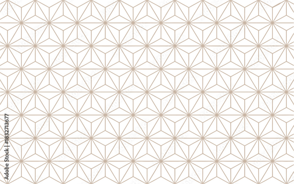 Fototapeta premium Geometric starburst pattern with subtle beige and cream tones