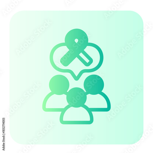 Solidarity gradient icon