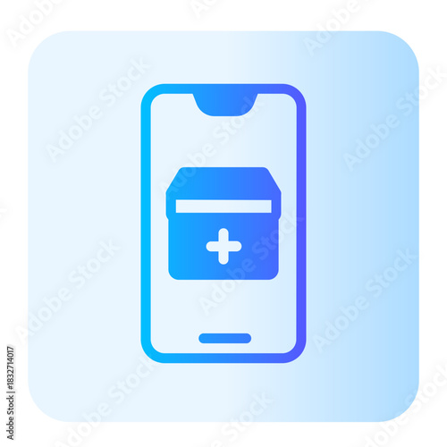 smartphone gradient icon