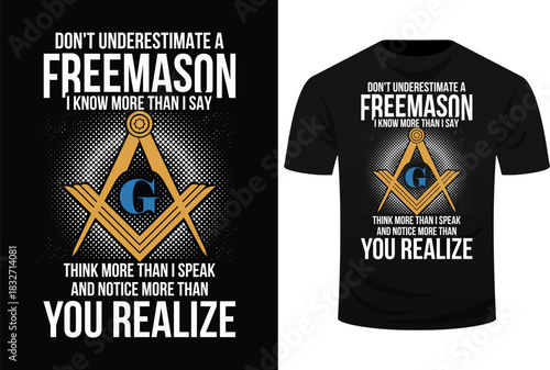 Masonry Freemasonry Masonic Don't Underestimate A Freemasons Svg Design