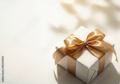 Wallpaper Mural Champagne Ribbon New Year Gift With Clean Copy Space
 Torontodigital.ca