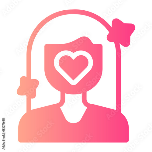 Woman gradient icon