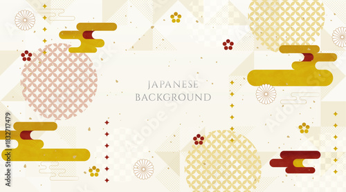 和風の正月背景