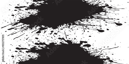 Abstract Black Ink Splatter Background for Creative Design, Art Projects, and Stock Photography Assets Today
