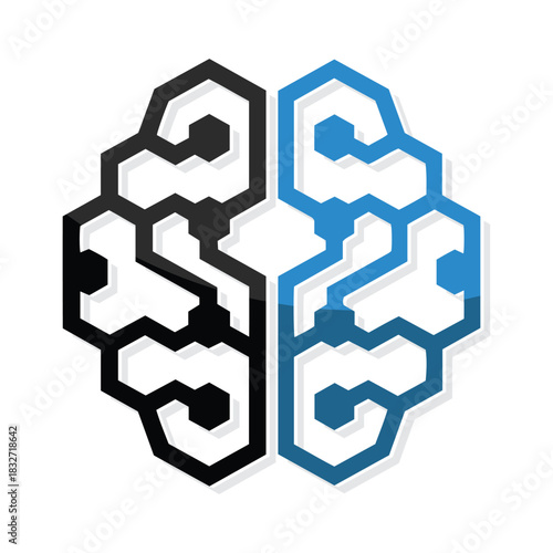 Brain logo Design vector template