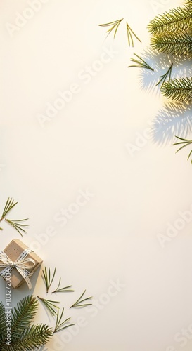 Minimal Flat Lay Gift with Large Clean Copy Space
