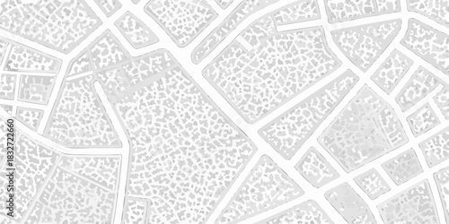 Abstract city map in light gray tones urban planning concept