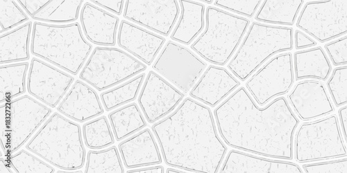 White mosaic tile pattern with irregular shapes and subtle texture