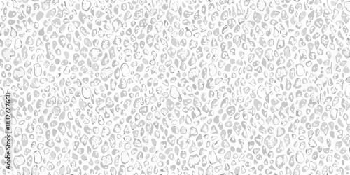 Monochrome leopard print pattern seamless animal skin texture background