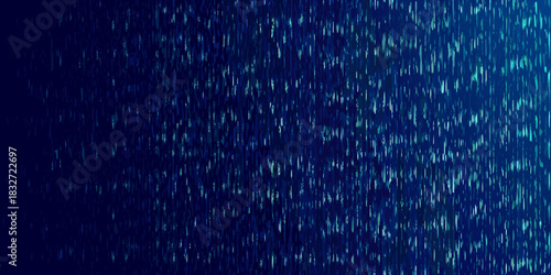 Abstract dark blue background with rain like vertical lines