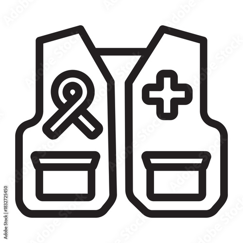 vest line icon