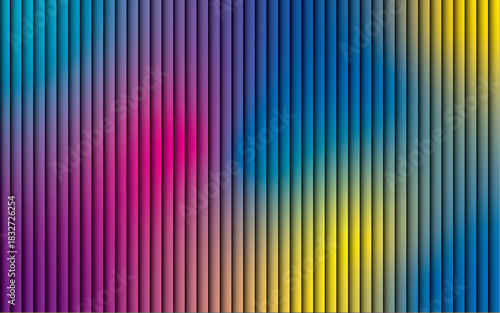 Bright Multicolor Glow Striped Gradient Background
