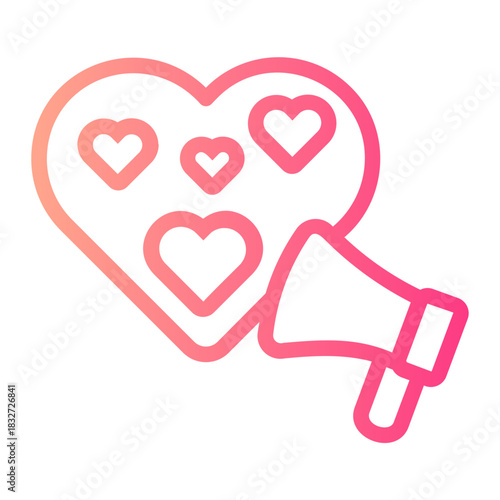 megaphone gradient icon