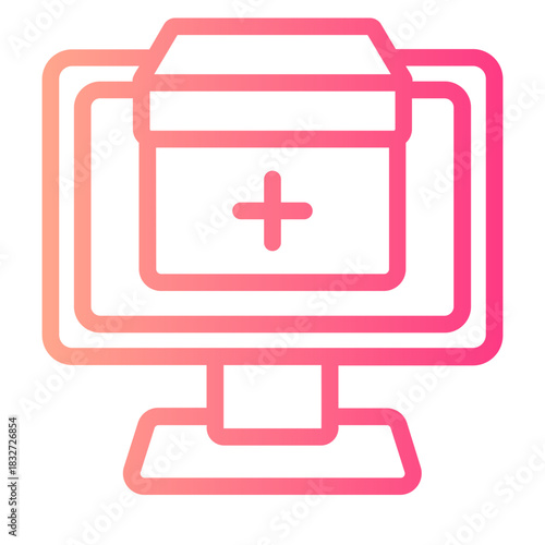 online donation gradient icon