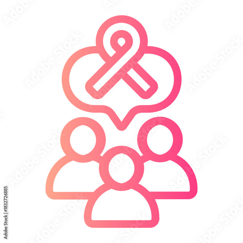 Solidarity gradient icon