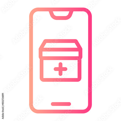 smartphone gradient icon