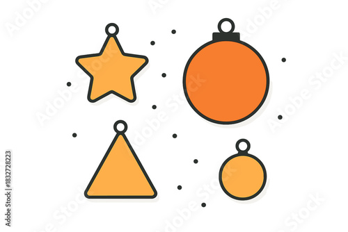 Ornament Flat Lay. Ornament Flat Lay. Flat minimalist vector illustration of an Ornament Flat Lay. Circular,