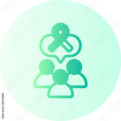 Solidarity gradient icon